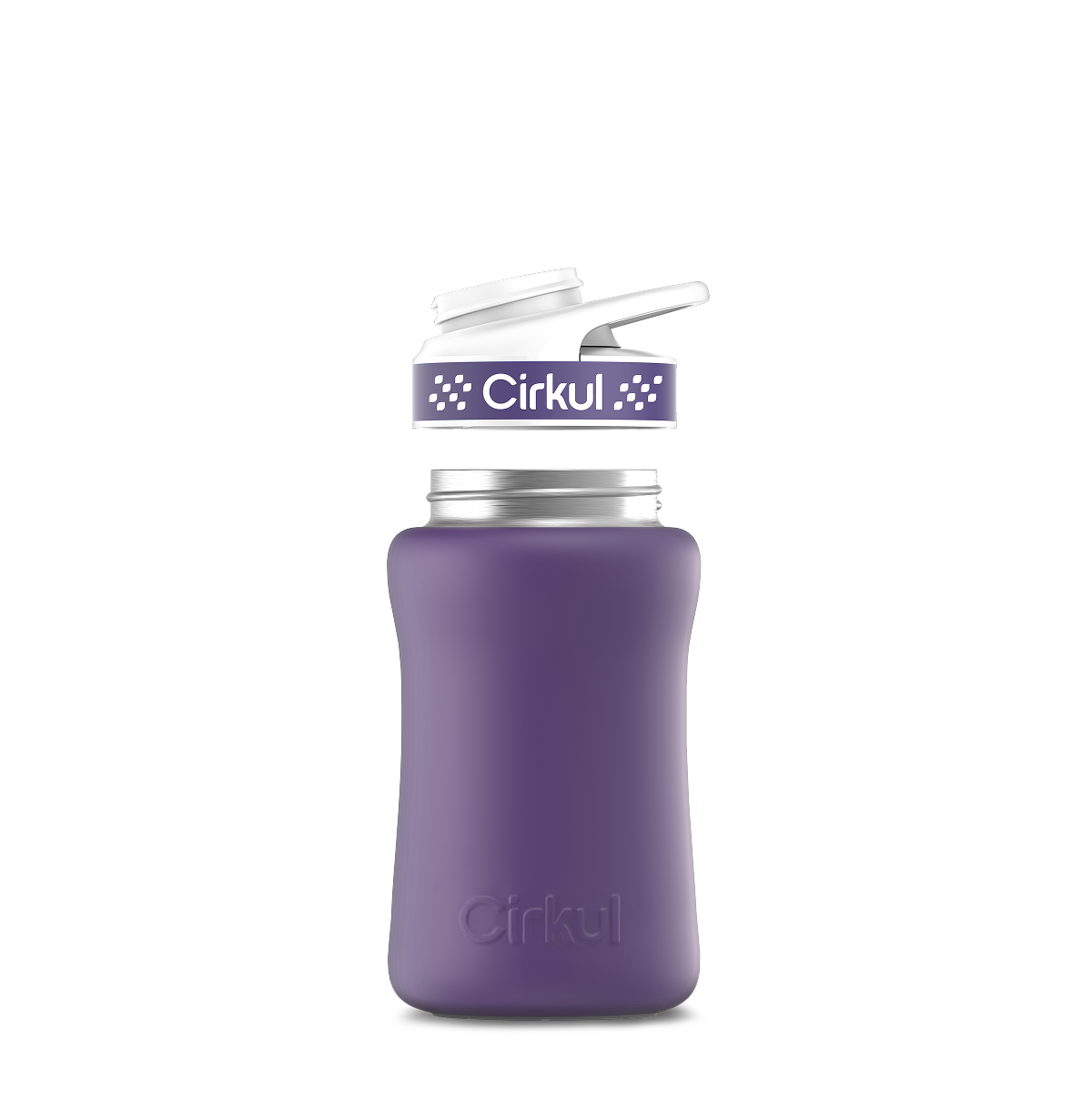 12oz. Stainless Steel Bottle & Comfort Grip Lid